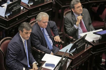 Bullrich y Pinedo, abanderados de los "celestes" en el Senado