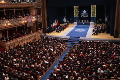Vista del Teatro Campoamor durante la entrega de los Premios Princesa de Asturias