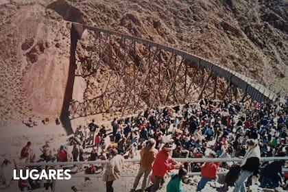 Vista del viaducto La Polvorilla desde el mirador lado Salta hacia el oeste