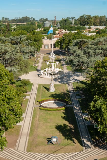 Vista desde la terraza del palacio municipal.