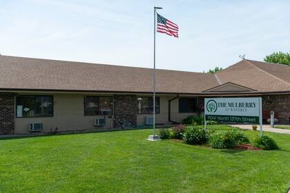 Vista exterior de la residencia de ancianos The Mulberry at Waverly, el lunes 3 de junio de 2024, en Waverly, Nebraska. (Katy Cowell/Lincoln Journal Star via AP)