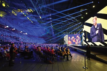 Vista general durante la ceremonia de clausura de los Juegos Invictus Düsseldorf 2023 en el Merkur Spiel-Arena el 16 de septiembre de 2023 en Düsseldorf, Alemania