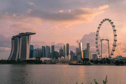 Vista panoramica de Singapur