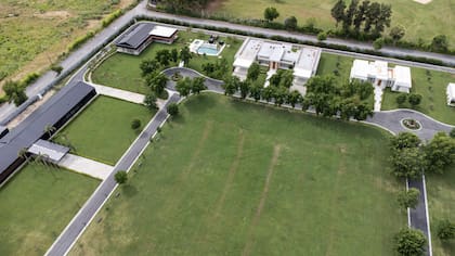 Vista panorámica de la mansión