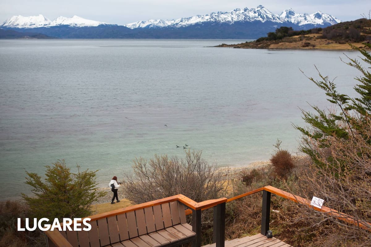 Vista privilegiada del canal Beagle, en Ushuaia