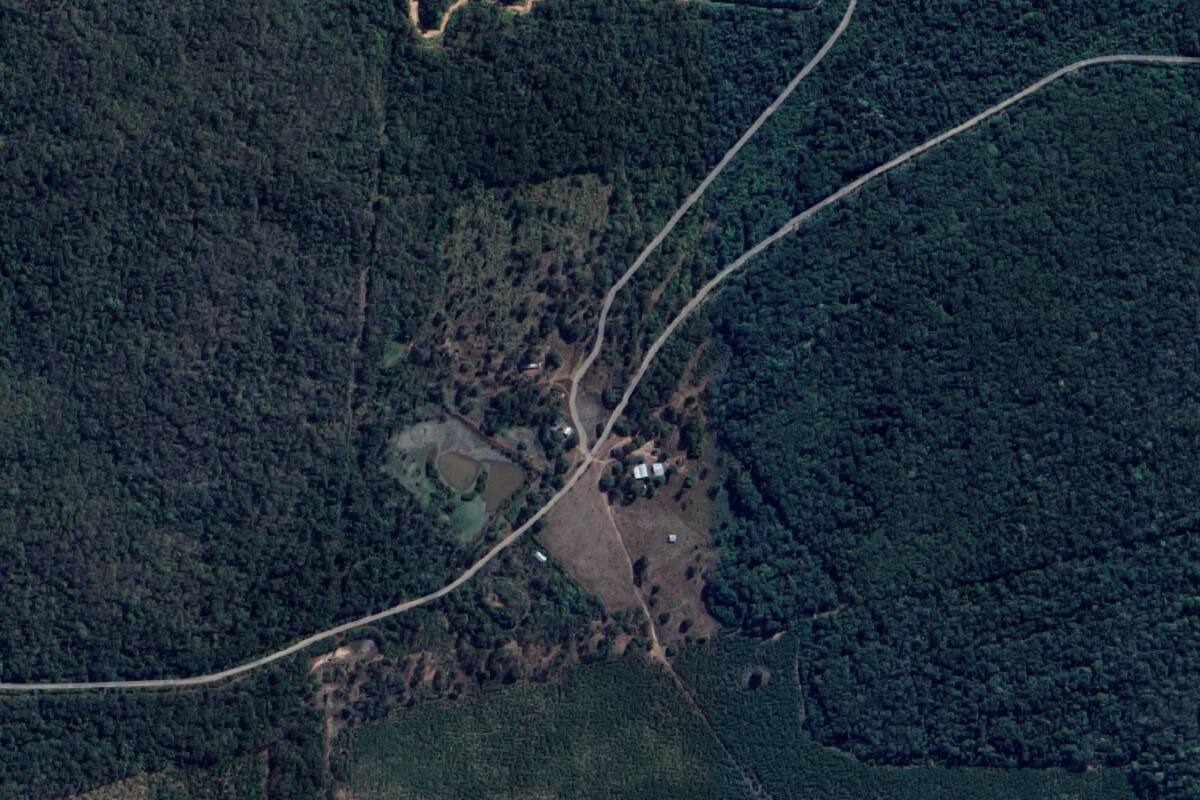 Vista satelital de El Pajeal, en la frontera norte de Salta con Bolivia