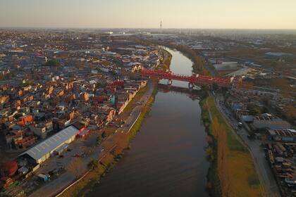 Vistas de drone del Riachuelo, 12/7/19