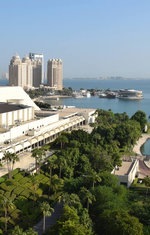 Vistas de la ciudad en la zona de West Bay
