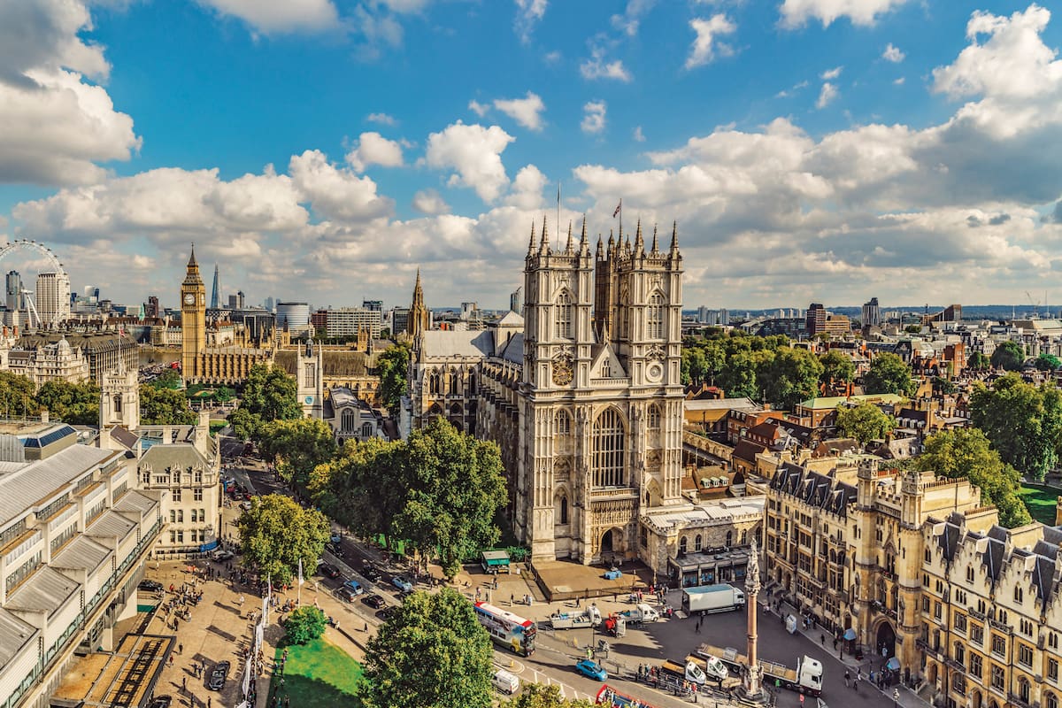 Viste de la Abadía de Westminster, en Londres