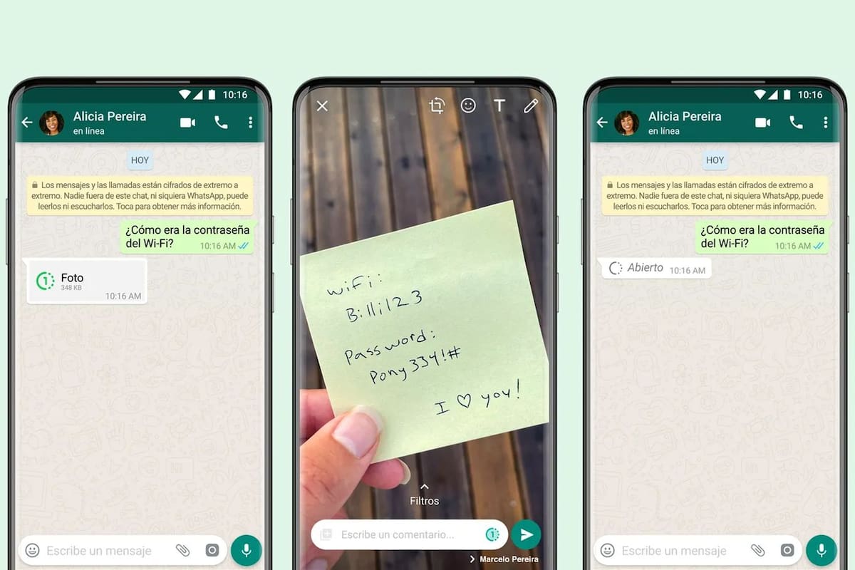 Visualización única es el nuevo modo de WhatsApp para enviar fotos y videos que se borran después de ser vistos