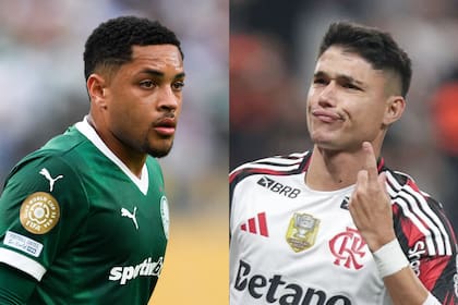 Vitor Roque y Luiz Araújo, figuras de Palmeiras y Flamengo, serían titulares en la final de la Copa Libertadores 2025