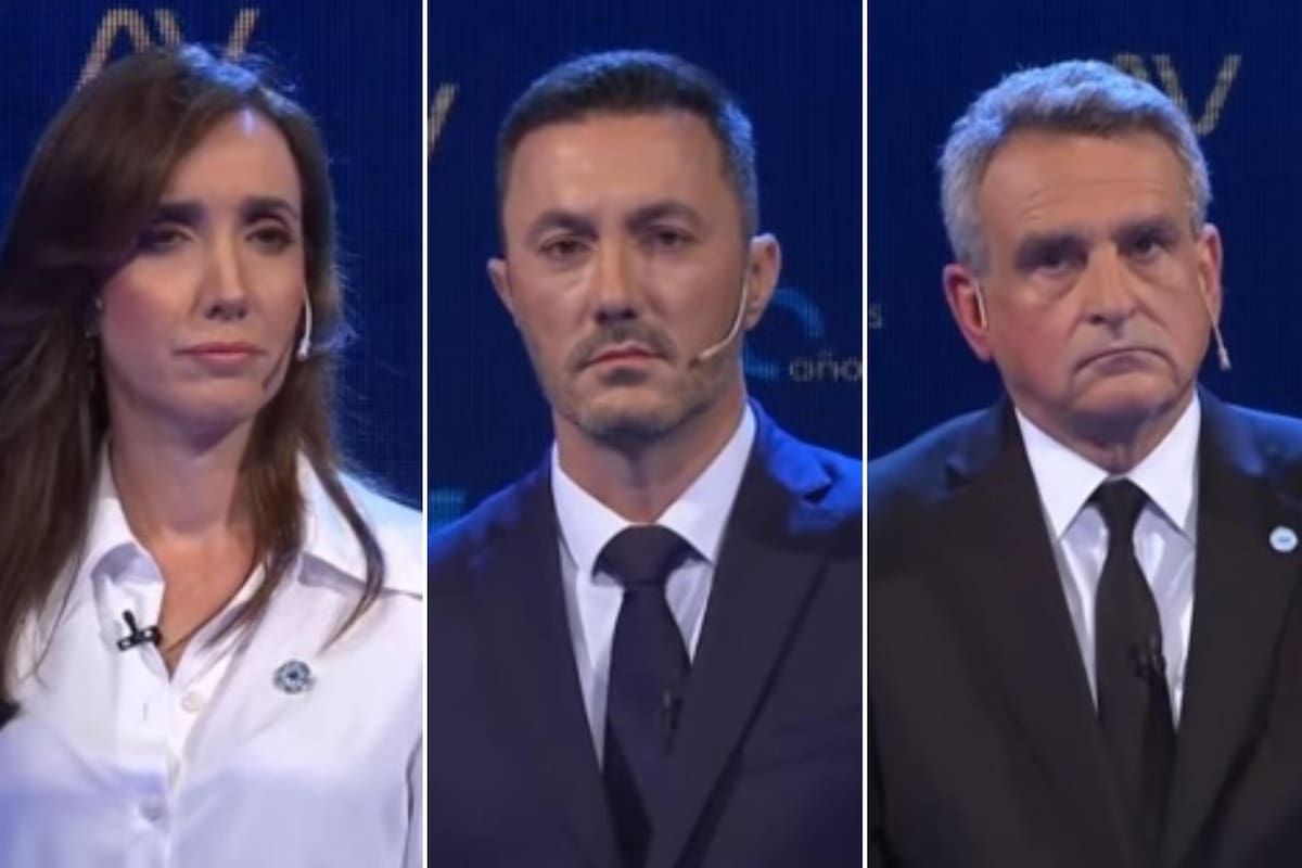 Vitoria Villarruel, Luis Petri y Agustín Rossi