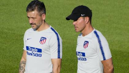 Vivas trabaja con Simeone en Atlético de Madrid desde 2018