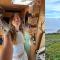 Lorena vive en una furgoneta camperizada y tiene tres fuentes de ingresos