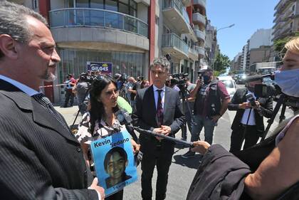 Vivian Perrone, de la ONG Madres del Dolor y los abogados de la familia de la víctima