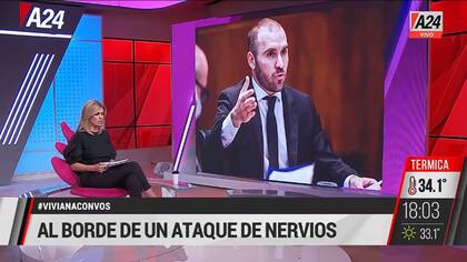 Viviana Canosa fue en contra de Martín Guzmán