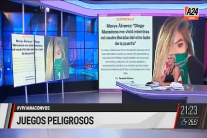 Viviana Canosa habló sobre Diego Maradona.
