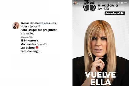 Viviana Canosa y los posteos que confirmaron su regreso a los medios