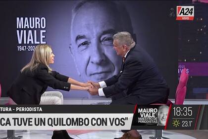 Viviana Canosa y Luis Ventura se reencontraron al aire