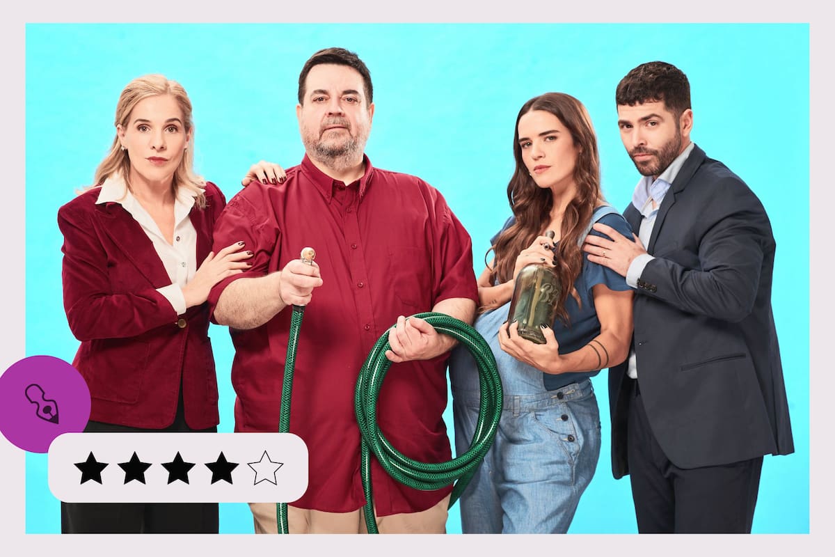 Viviana Puerta, Carlos Portaluppi, Micaela Vázquez y Nazareno Casero; un cuarteto de vecinos de diferentes generaciones que deberán arreglárselas de alguna manera para coexistir amablemente