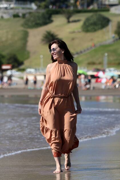En Mar del Plata, la actriz respeta sus hábitos estrictos, buena alimentación, meditación y caminatas por la playa al amanecer