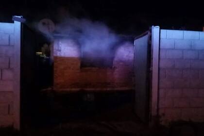 Vivienda donde se dio el incendio que mató a tres personas