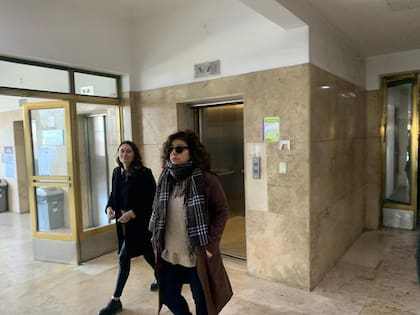 Vizzotti dirigiéndose al juzgado de Lijo
