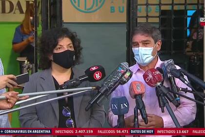 Vizzotti y Quirós recorrieron un vacunatorio porteño