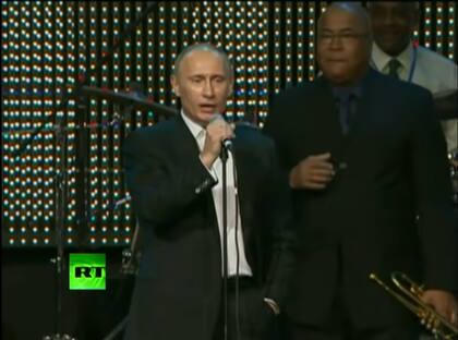 Vladimir Putin cantó en inglés (Foto: Captura de video)