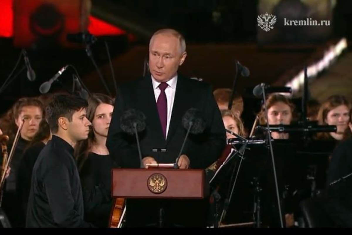 Vladimir Putin durante un acto