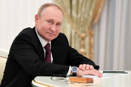 Vladimir Putin, durante una reunión hoy en el Kremlin