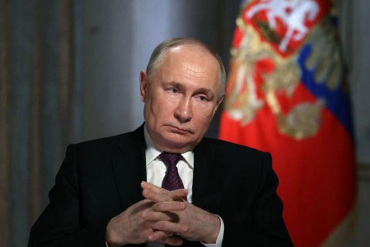 Vladimir Putin en una entrevista con una televisión rusa.