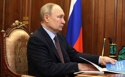 Vladimir Putin, en una reunión en el Kremlin