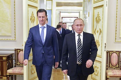 Vladimir Putin, presidente de Rusia, recibió a su par sirio, Bashar al-Assad