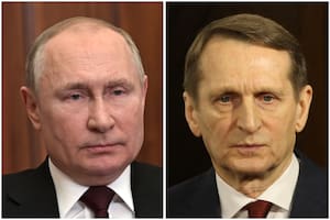 Vladimir Putin y Sergei Naryshkin