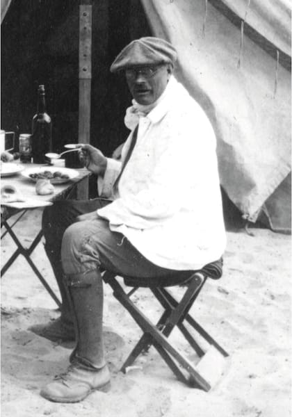 Vladimir Weiser en el campamento Puerta de Corral Quemado, Belén,
Catamarca, durante uno de sus viajes al NOA.