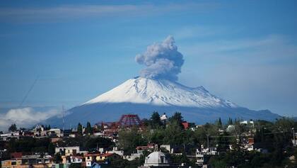 Volcán Popocatépetl, en México