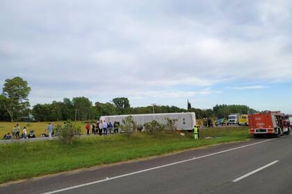 El accidente ocurrió en la ruta 2, km 141, a la altura de Lezama