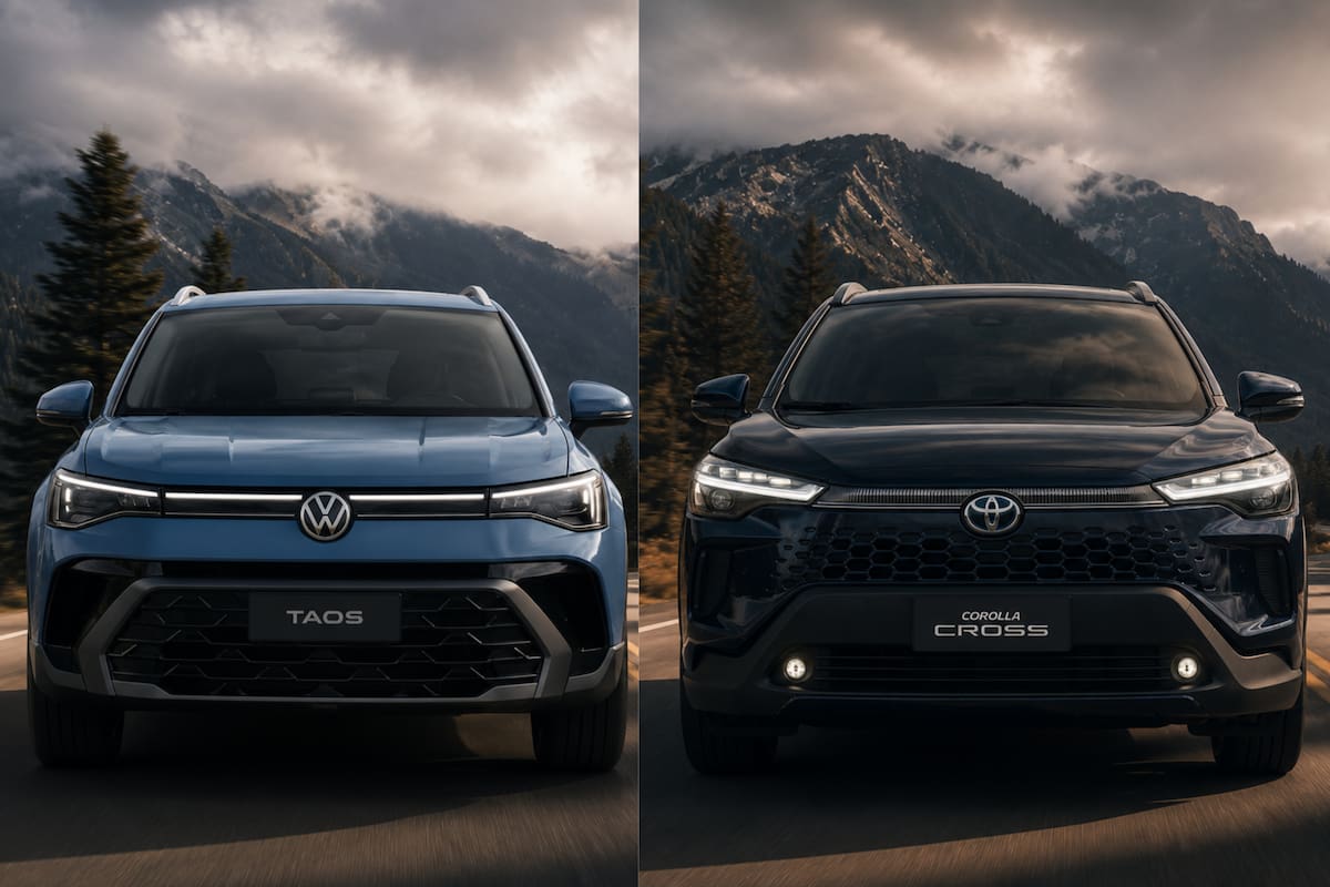 Volkswagen Taos y Toyota Corolla Cross: los dos SUV medianos compiten en el mismo segmento