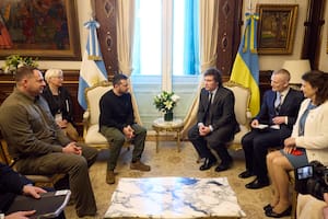 Volodímir Zelenski y Javier Milei