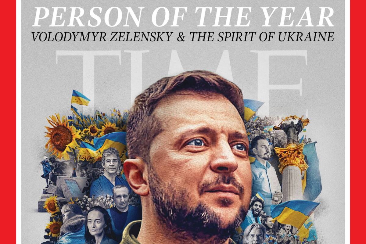 Volodimir Zelensky fue nombrado "persona del año" por la revista Time
