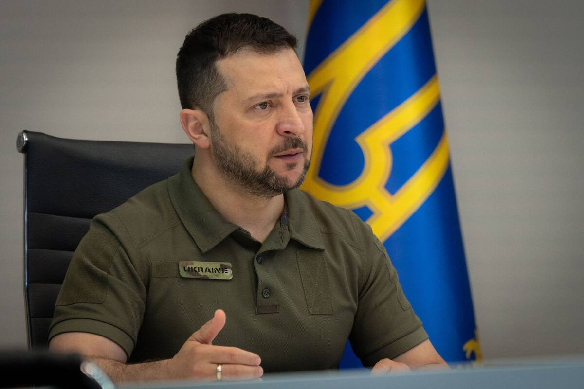 Volodimir Zelensky, presidente de Ucrania