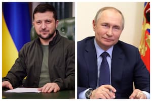 Volodimir Zelensky y Vladimir Putin
