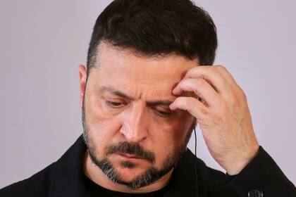 Volodimir Zelenskyy durante una conferencia de prensa en Viena (Archivo)