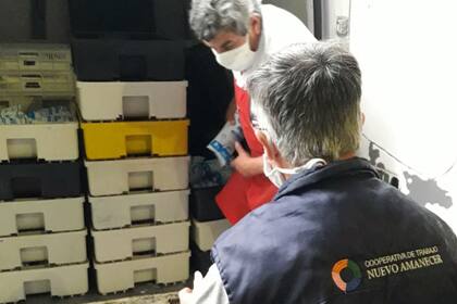 Voluntarios de Nuevo Amanecer entregaron los primeros litros de leche
