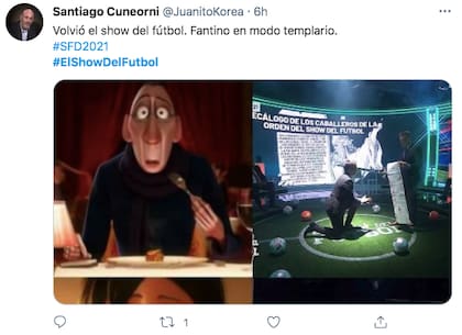 "Volvió el show del fútbol. Fantino en modo templario"