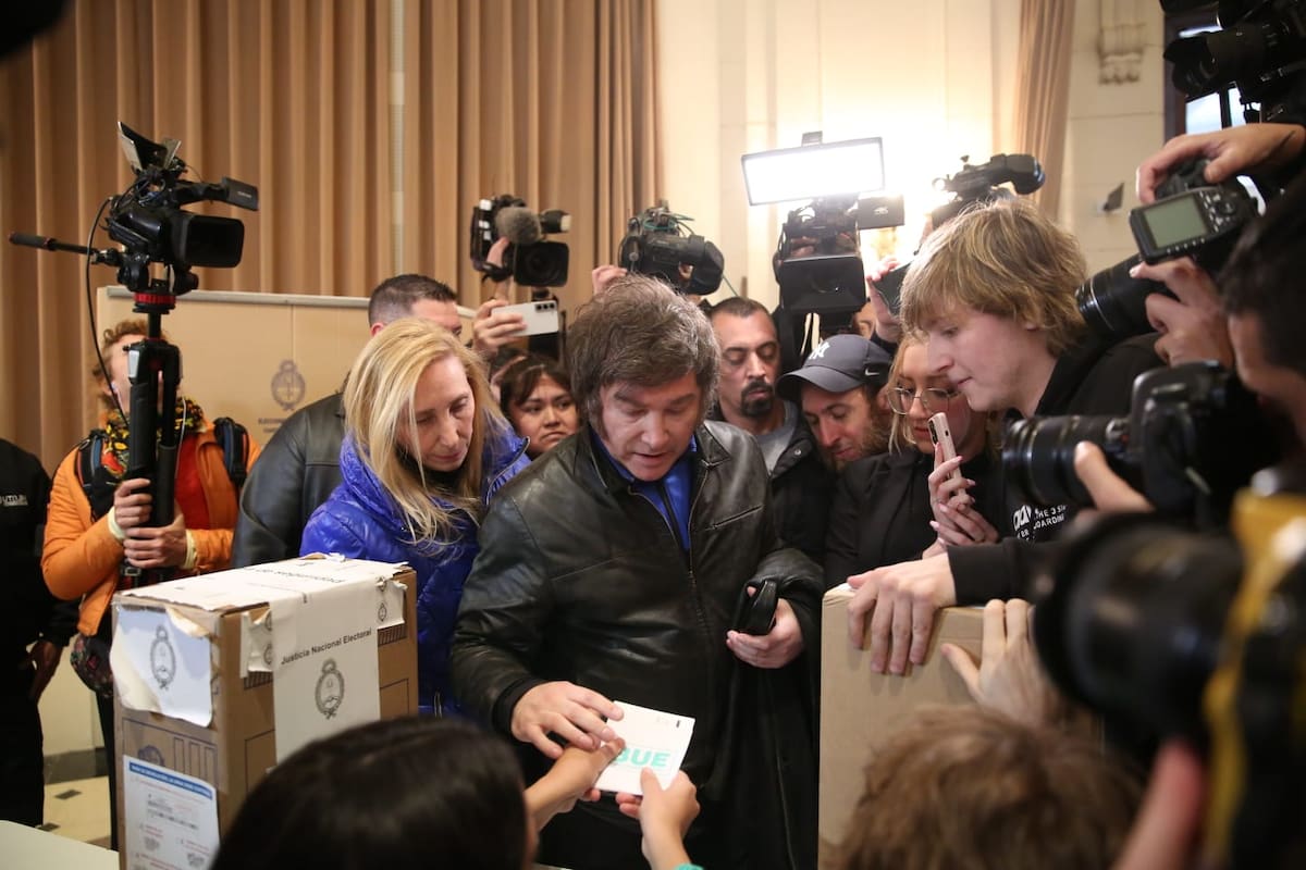 Votación de javier Milei.