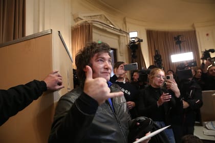 Votación de Javier Milei, en UTN sede Medrano