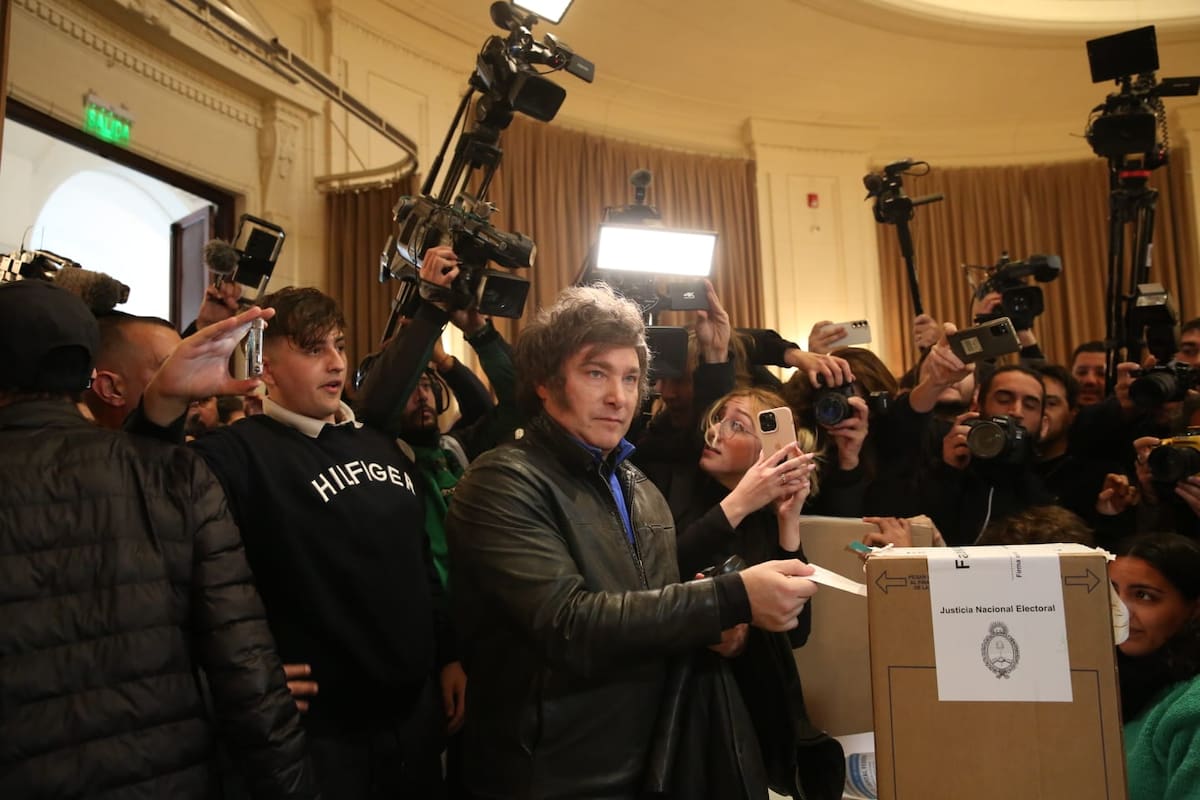 Votación de javier Milei en UTN sede Medrano