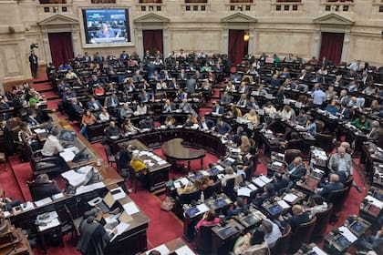 Votación en la cámara de diputados de la Ley Bases